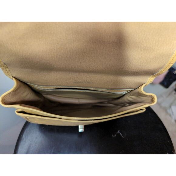 Vintage classic ostrich leather made in Italy crossbody purse - Picture 4 of 10